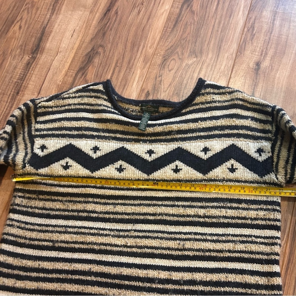 LRL Lauren Jeans Co Striped Knit Sweater • 1X • Cozy Chunky - Picture 5 of 7